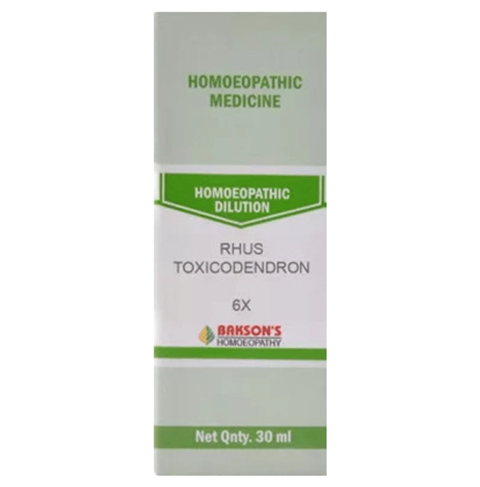 Bakson's Homeopathy Rhus Toxicodendron Dilution 6X - Classic Derma