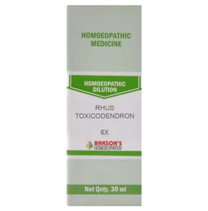 Bakson's Homeopathy Rhus Toxicodendron Dilution 6X - Classic Derma