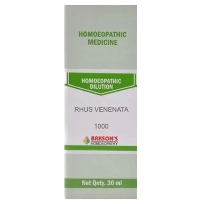 Bakson's Homeopathy Rhus Venenata Dilution 1000 CH - Classic Derma