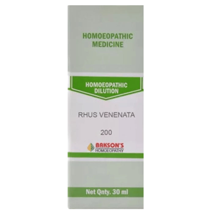 Bakson's Homeopathy Rhus Venenata Dilution 200 - Classic Derma