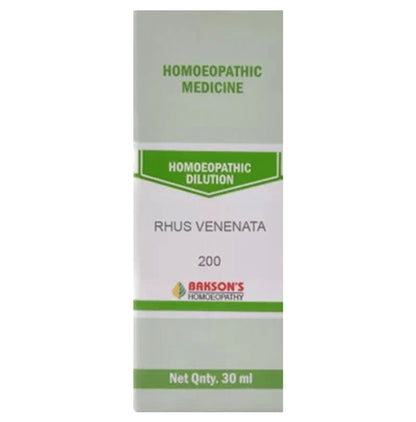 Bakson's Homeopathy Rhus Venenata Dilution 200 - Classic Derma