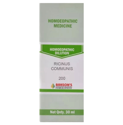 Bakson's Homeopathy Ricinus Communis Dilution 200 - Classic Derma