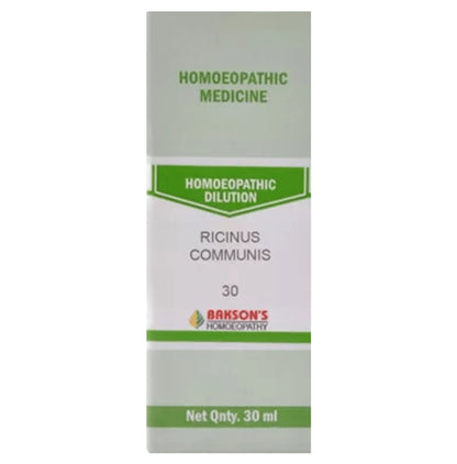 Bakson's Homeopathy Ricinus Communis Dilution 30 - Classic Derma
