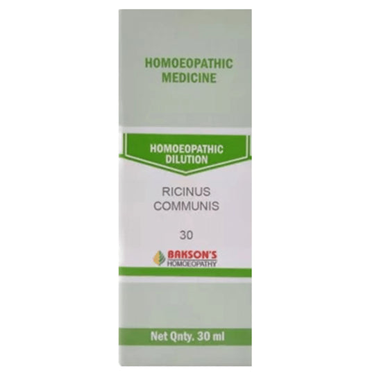 Bakson's Homeopathy Ricinus Communis Dilution 30 - Classic Derma
