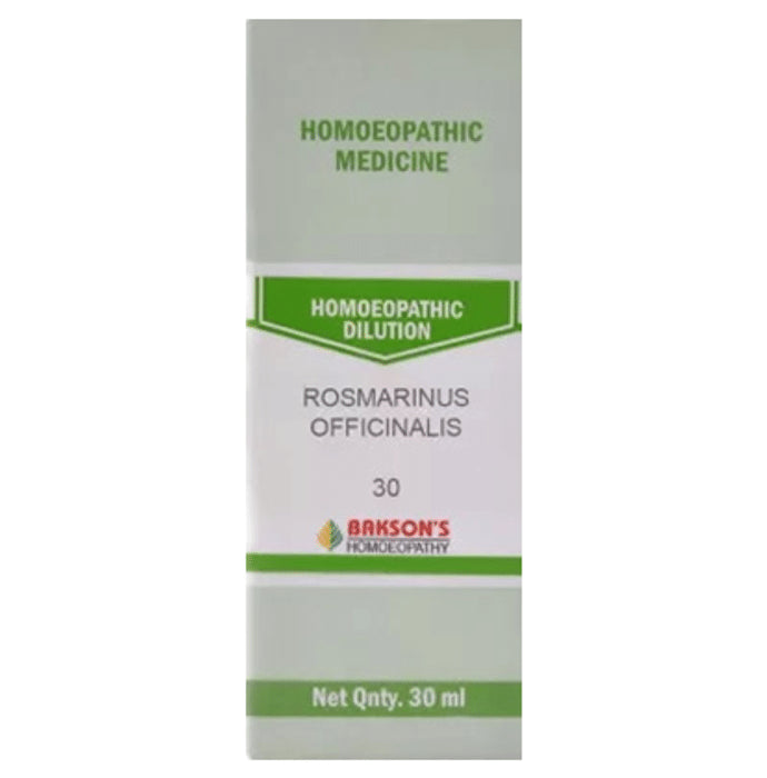 Bakson's Homeopathy Rosmarinus Officinalis Dilution 30 CH - Classic Derma
