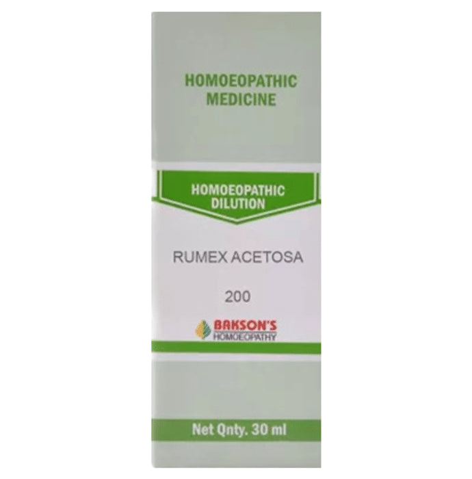 Bakson's Homeopathy Rumex Acetosa Dilution 200 - Classic Derma