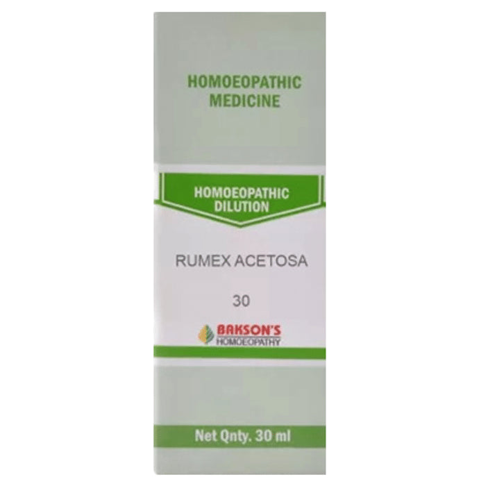 Bakson's Homeopathy Rumex Acetosa Dilution 30 - Classic Derma