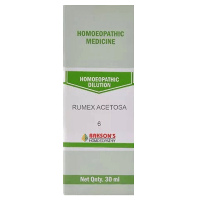 Bakson's Homeopathy Rumex Acetosa Dilution 6 - Classic Derma
