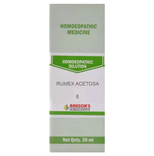 Bakson's Homeopathy Rumex Acetosa Dilution 6 - Classic Derma