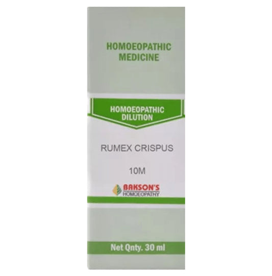Bakson's Homeopathy Rumex Crispus Dilution 10M - Classic Derma