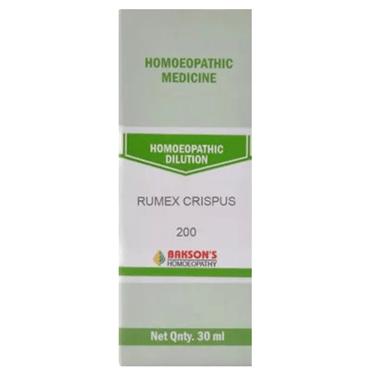 Bakson's Homeopathy Rumex Crispus Dilution 200 - Classic Derma