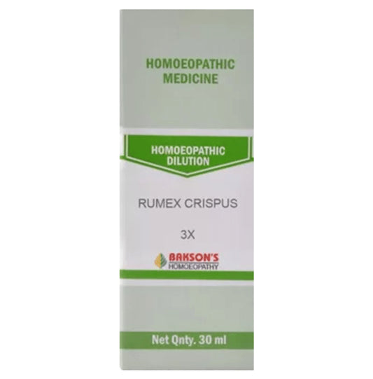 Bakson's Homeopathy Rumex Crispus Dilution 3X - Classic Derma