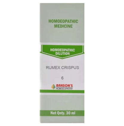 Bakson's Homeopathy Rumex Crispus Dilution 6 - Classic Derma