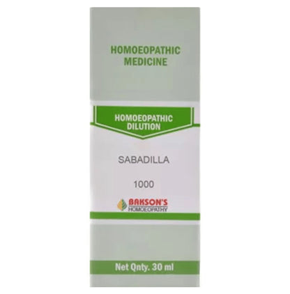 Bakson's Homeopathy Sabadilla Dilution 1000 CH - Classic Derma