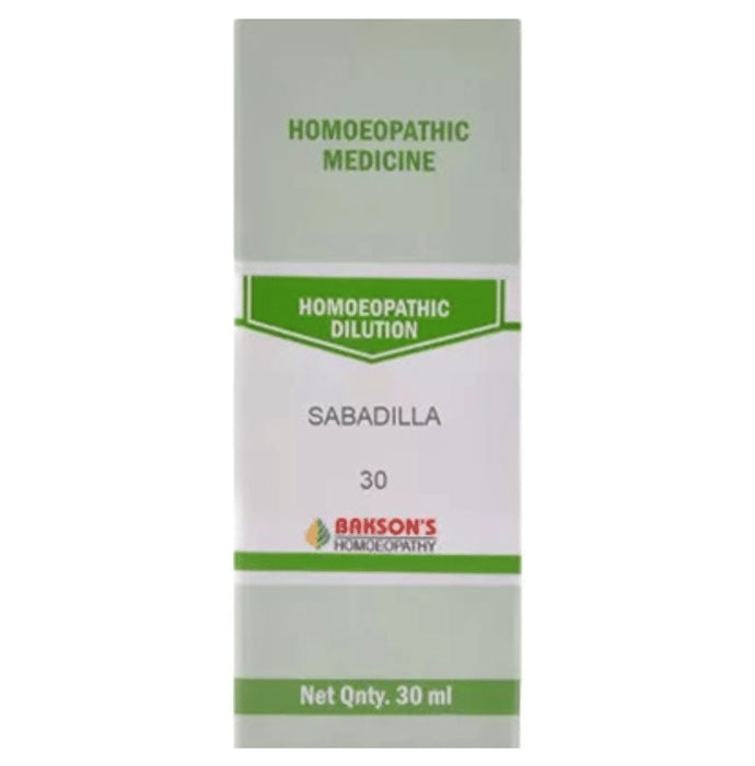 Bakson's Homeopathy Sabadilla Dilution 30 - Classic Derma