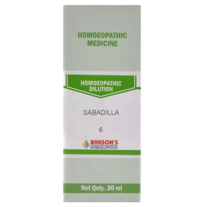 Bakson's Homeopathy Sabadilla Dilution 6 - Classic Derma
