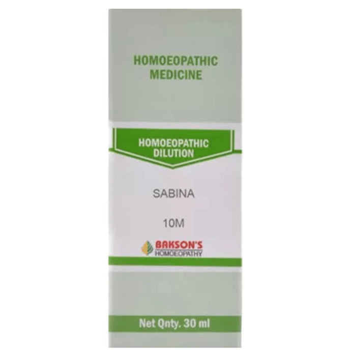 Bakson's Homeopathy Sabina Dilution 10M - Classic Derma