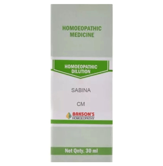 Bakson's Homeopathy Sabina Dilution CM - Classic Derma