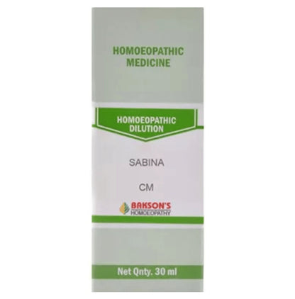 Bakson's Homeopathy Sabina Dilution CM - Classic Derma