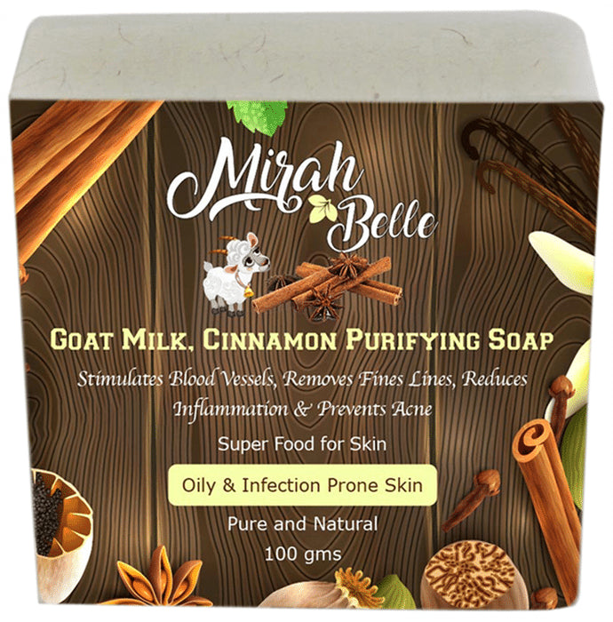 Mirah Belle Goat Milk, Cinnamon Purifying Soap - Classic Derma