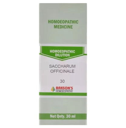 Bakson's Homeopathy Saccharum Officinale Dilution 30 - Classic Derma