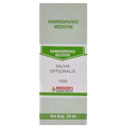 Bakson's Homeopathy Salvia Officinalis Dilution 1000 CH - Classic Derma
