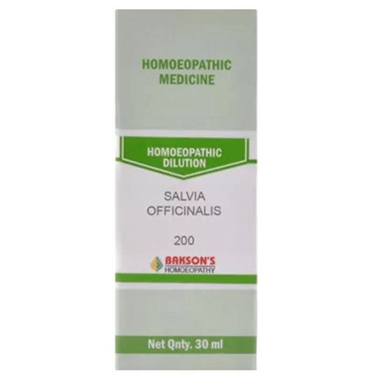 Bakson's Homeopathy Salvia Officinalis Dilution 200 - Classic Derma