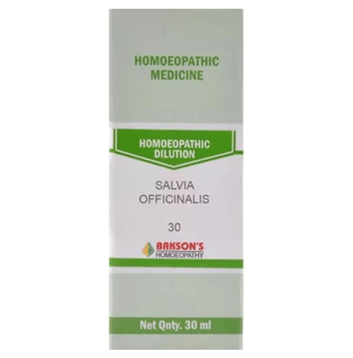 Bakson's Homeopathy Salvia Officinalis Dilution 30 - Classic Derma