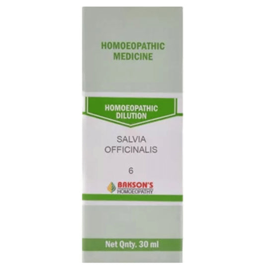 Bakson's Homeopathy Salvia Officinalis Dilution 6 - Classic Derma