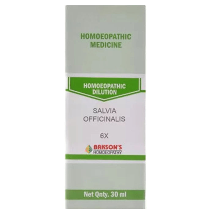 Bakson's Homeopathy Salvia Officinalis Dilution 6X - Classic Derma