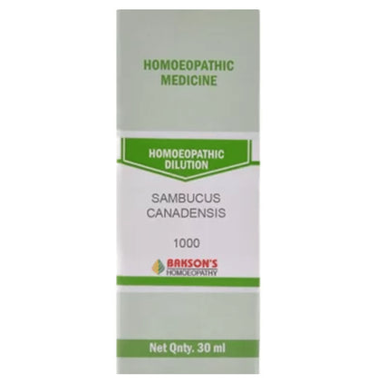 Bakson's Homeopathy Sambucus Canadensis Dilution 1000 CH - Classic Derma