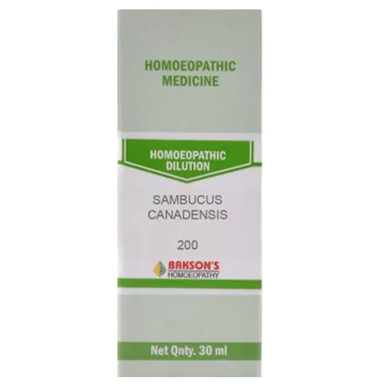 Bakson's Homeopathy Sambucus Canadensis Dilution 200 - Classic Derma