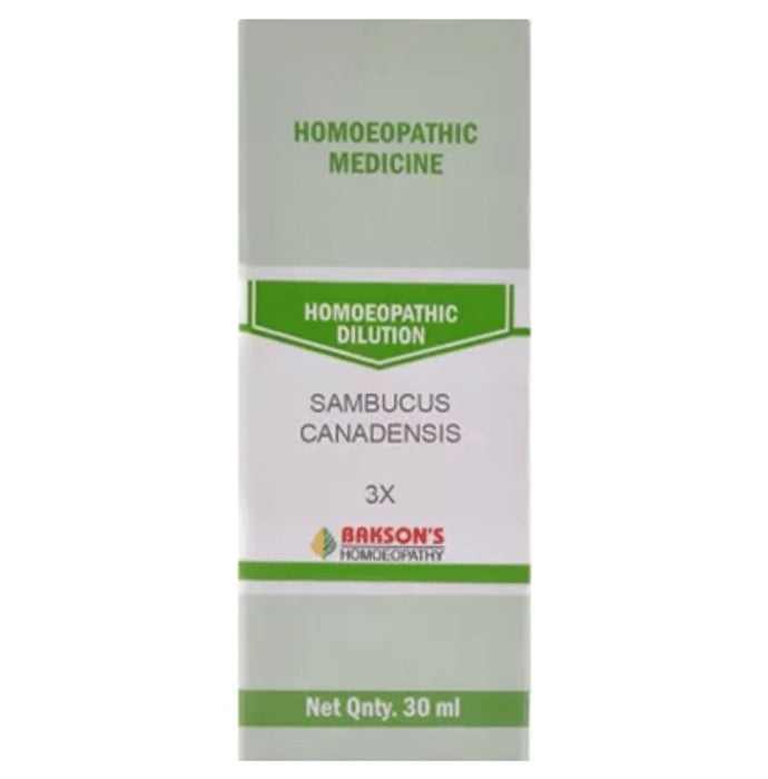 Bakson's Homeopathy Sambucus Canadensis Dilution 3X - Classic Derma