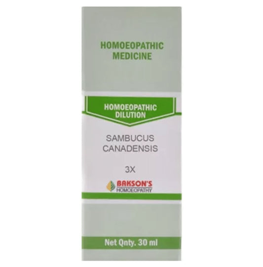 Bakson's Homeopathy Sambucus Canadensis Dilution 3X - Classic Derma
