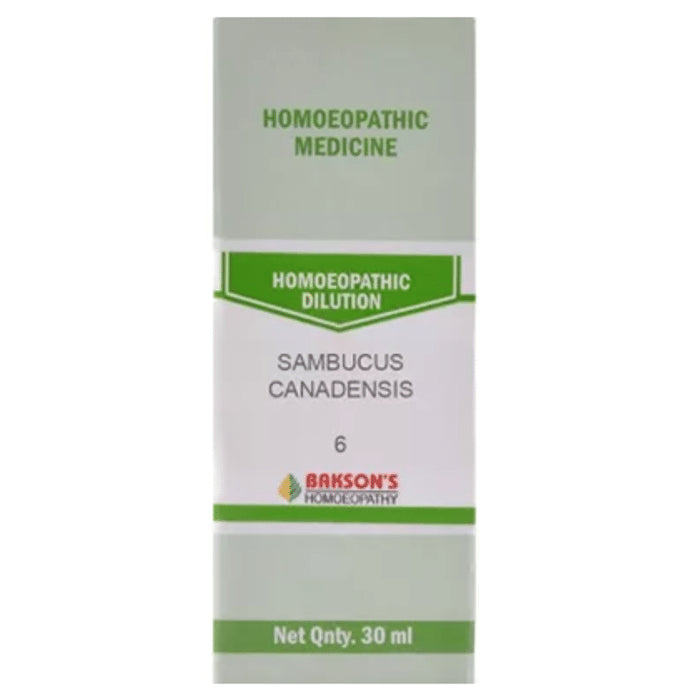 Bakson's Homeopathy Sambucus Canadensis Dilution 6 - Classic Derma