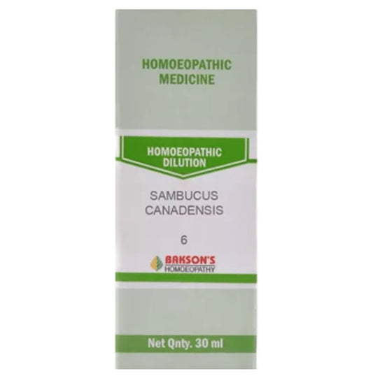 Bakson's Homeopathy Sambucus Canadensis Dilution 6 - Classic Derma