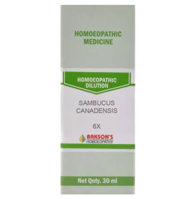 Bakson's Homeopathy Sambucus Canadensis Dilution 6X - Classic Derma