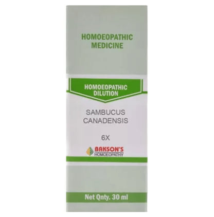 Bakson's Homeopathy Sambucus Canadensis Dilution 6X - Classic Derma