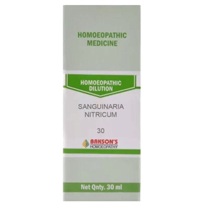 Bakson's Homeopathy Sanguinaria Nitricum Dilution 30 - Classic Derma