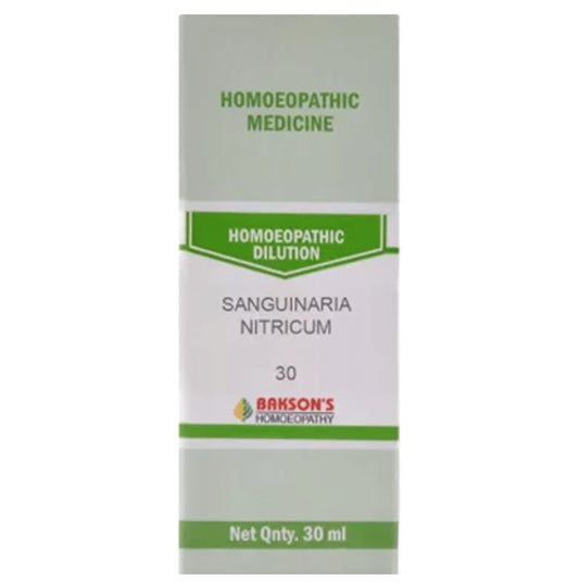 Bakson's Homeopathy Sanguinaria Nitricum Dilution 30 - Classic Derma