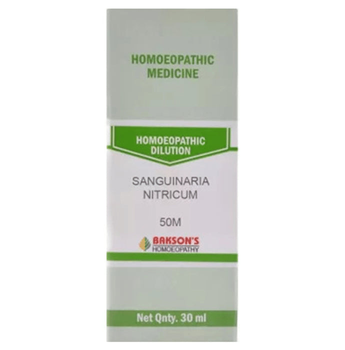 Bakson's Homeopathy Sanguinaria Nitricum Dilution 50M - Classic Derma