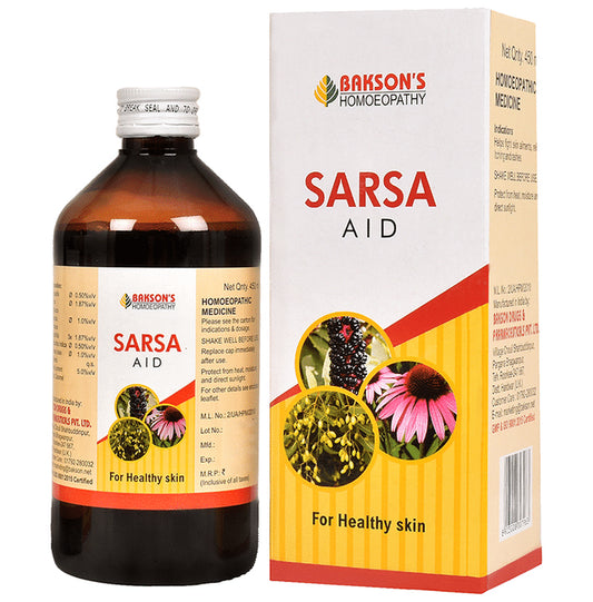 Bakson's Homeopathy Sarsa Aid Syrup - Classic Derma