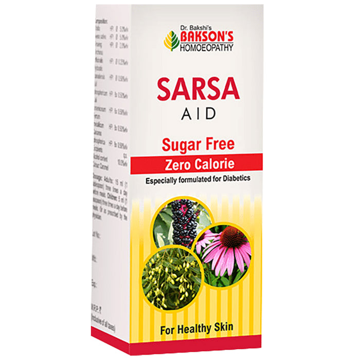 Bakson's Homeopathy Sarsa Aid Syrup Sugar Free - Classic Derma