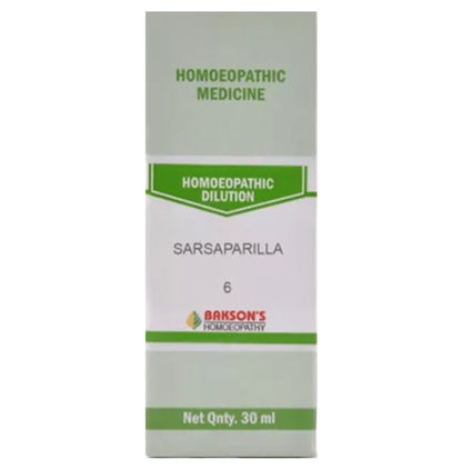 Bakson's Homeopathy Sarsaparilla Dilution 6 - Classic Derma