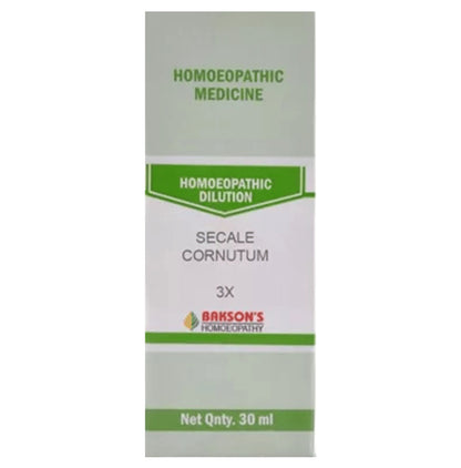 Bakson's Homeopathy Secale Cornutum Dilution 3X - Classic Derma
