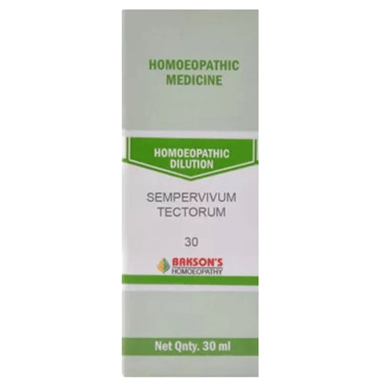 Bakson's Homeopathy Sempervivum Tectorum Dilution 30 - Classic Derma
