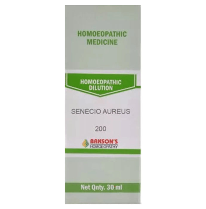 Bakson's Homeopathy Senecio Aureus Dilution 200 - Classic Derma