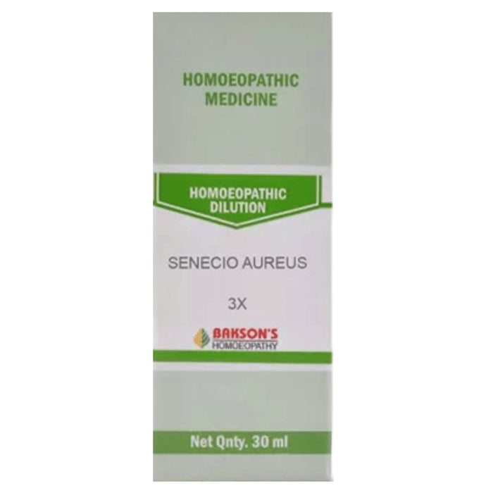 Bakson's Homeopathy Senecio Aureus Dilution 3X - Classic Derma