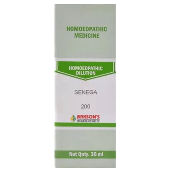 Bakson's Homeopathy Senega Dilution 200 - Classic Derma