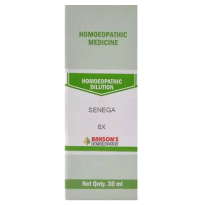 Bakson's Homeopathy Senega Dilution 6X - Classic Derma